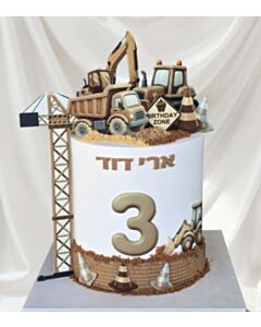 עוגת חלאקה טרקטור