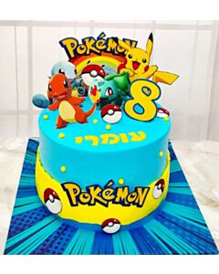 עוגת פוקימון מעוצבת