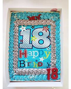 עוגת גן לגיל 18 בעיצוב אישי