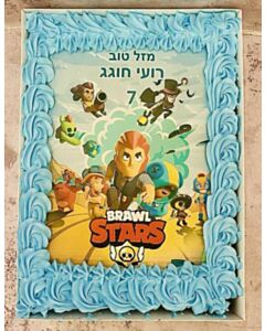 עוגת גן בראולסטארס מעוצבת וטעימה