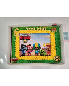עוגת גן בראול סטארס וזילופים