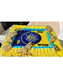 עוגת גן כדורגל מכבי תל אביב