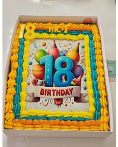 עוגת גן 18 בעיצוב אישי