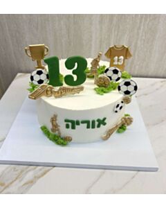 עוגה מעוצבת כדורגל