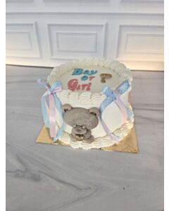 עוגה מעוצבת לגילוי המין