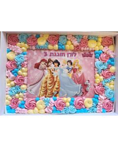עוגת גן נסיכות דיסני
