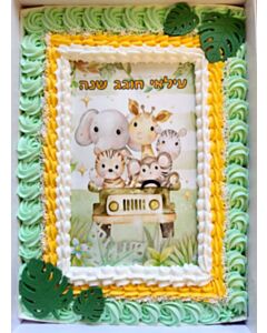 עוגת גן מעוצבת חיות
