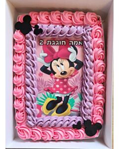 עוגת גן מיני מאוס ורודה