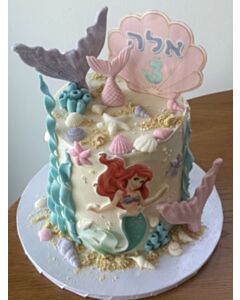 עוגת בת הים מעוצבת