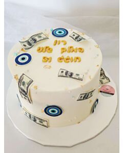 עוגת אירוסין פרחים ונשיקות
