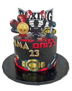 עוגה מעוצבת לוחם MMA