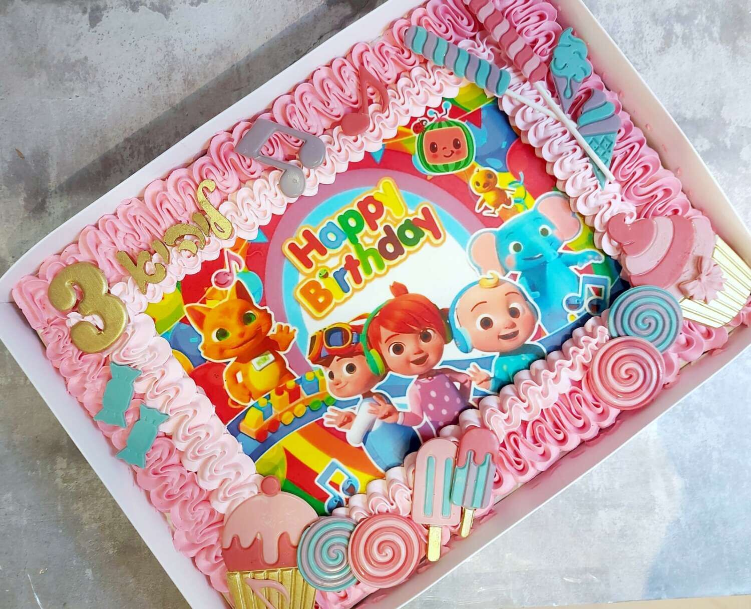 עוגת גן קוקומלון לבנות