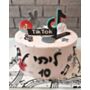 עוגת טיק טוק מעוצבת לבנות