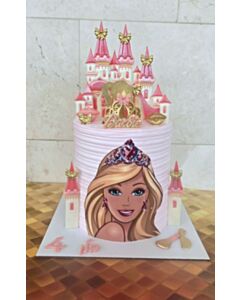 עוגה ברבי ורודה