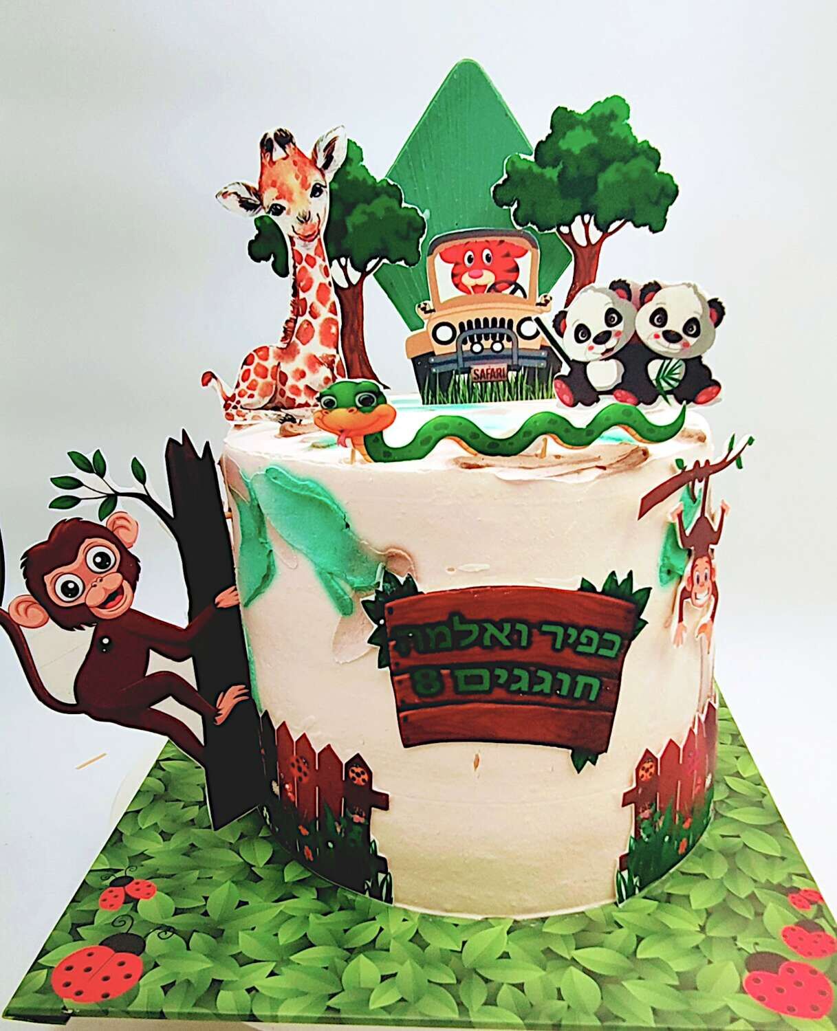 עוגה מעוצבת חיות