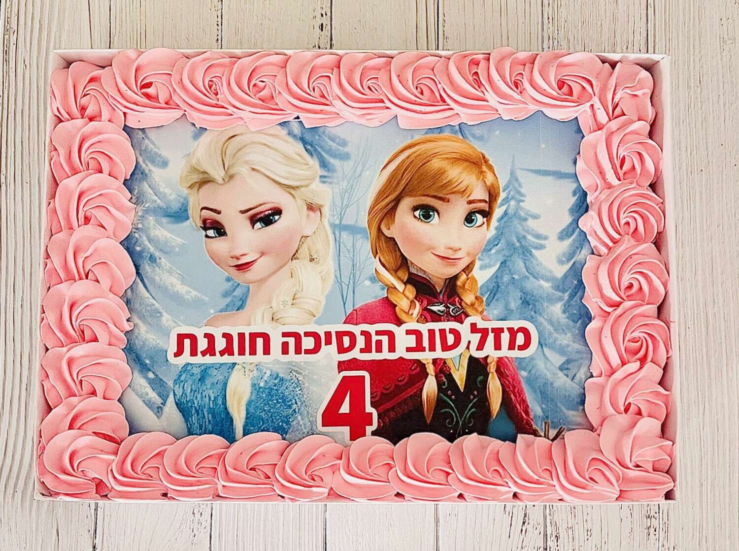 עוגת גן אנה ואלזה