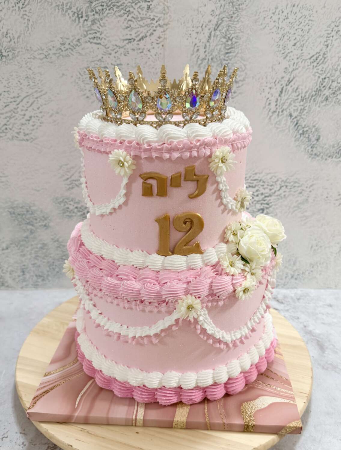 עוגת בת מצווה קומות