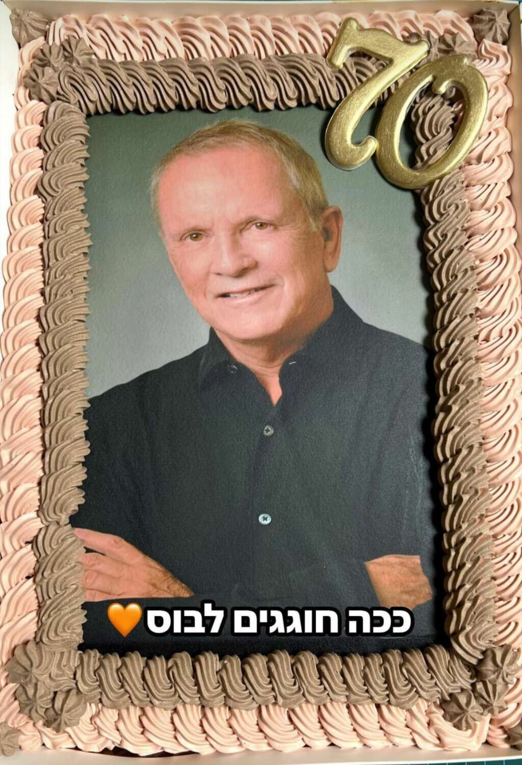 עוגת יום הולדת בקופסה לבוס או לאיש שאוהבים