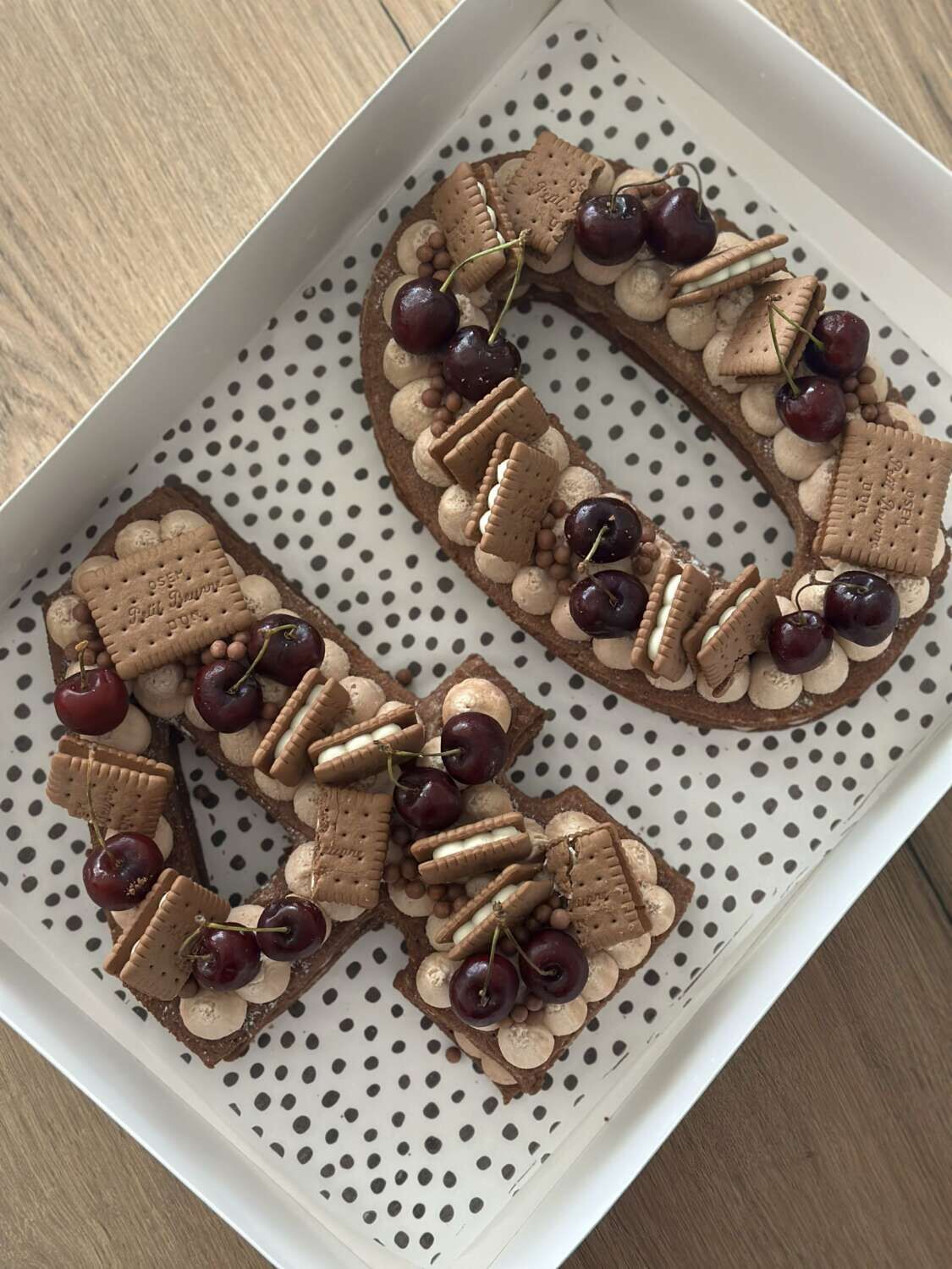 עוגת מספרים קקאו חגיגית חדשה