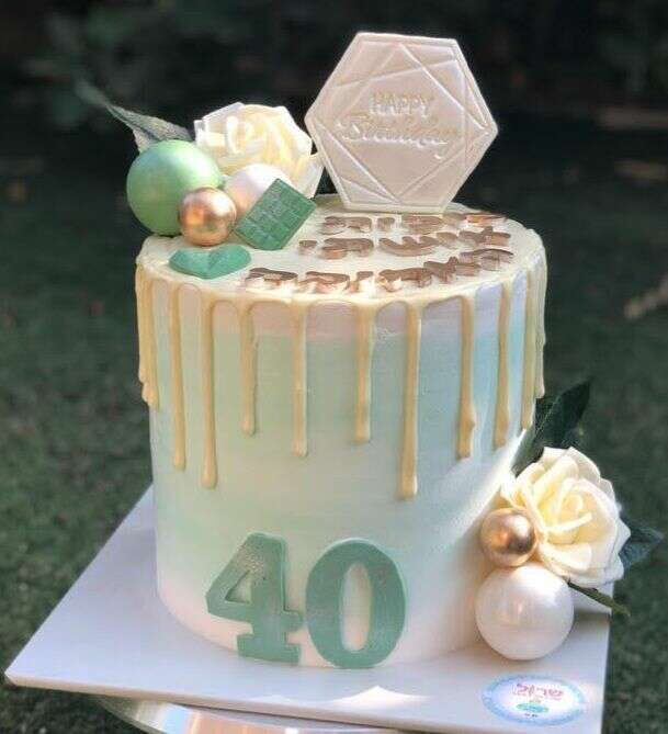 עוגת יום הולדת 40 לאישה יקרה