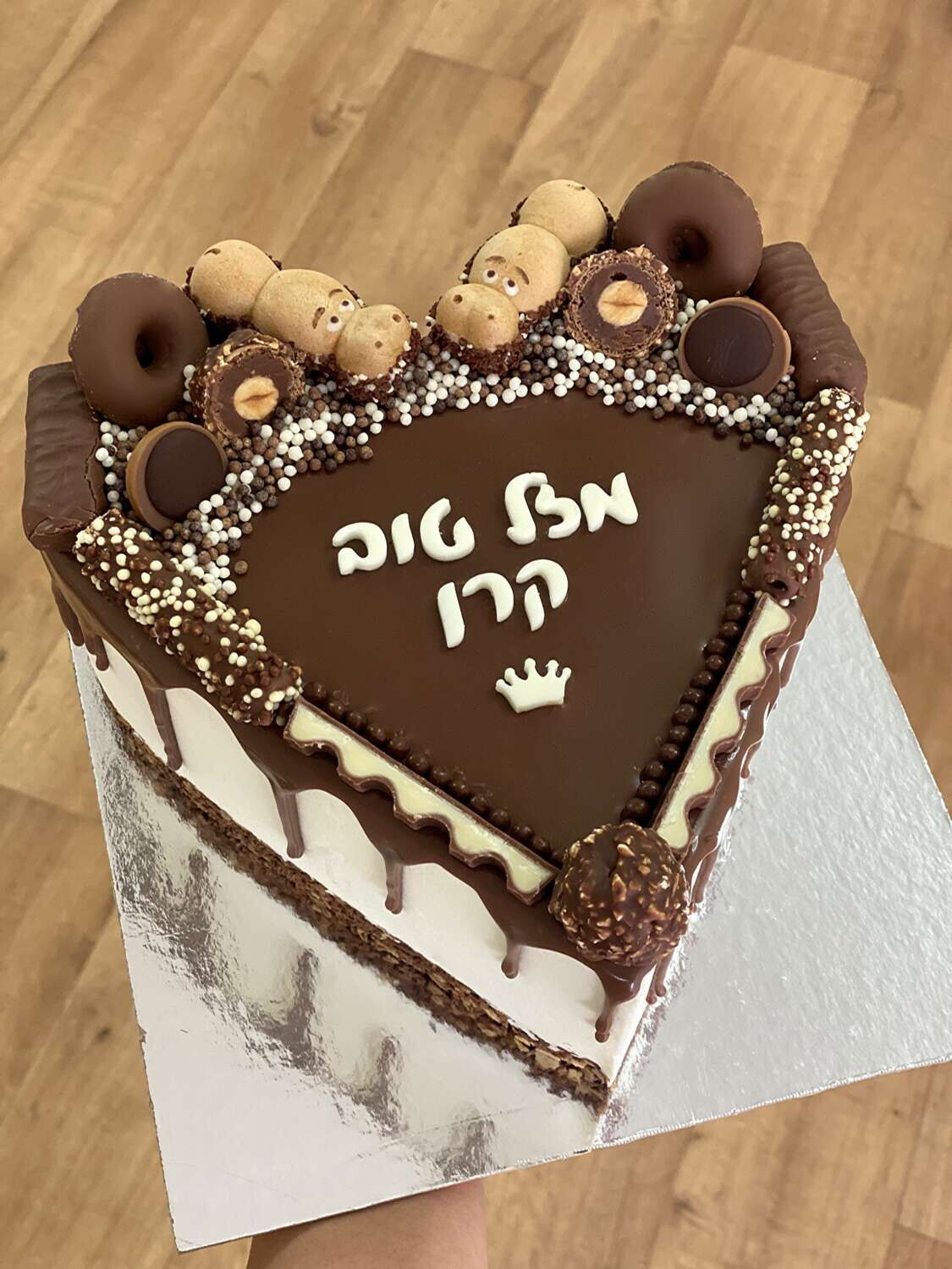 עוגת מוס בצורת לב