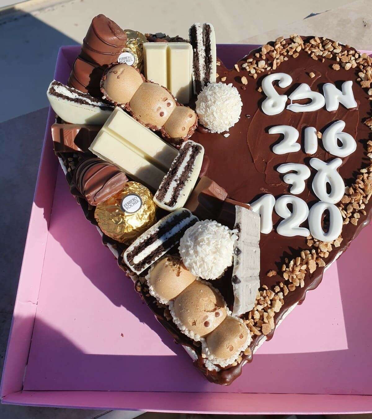 עוגת מוס לב