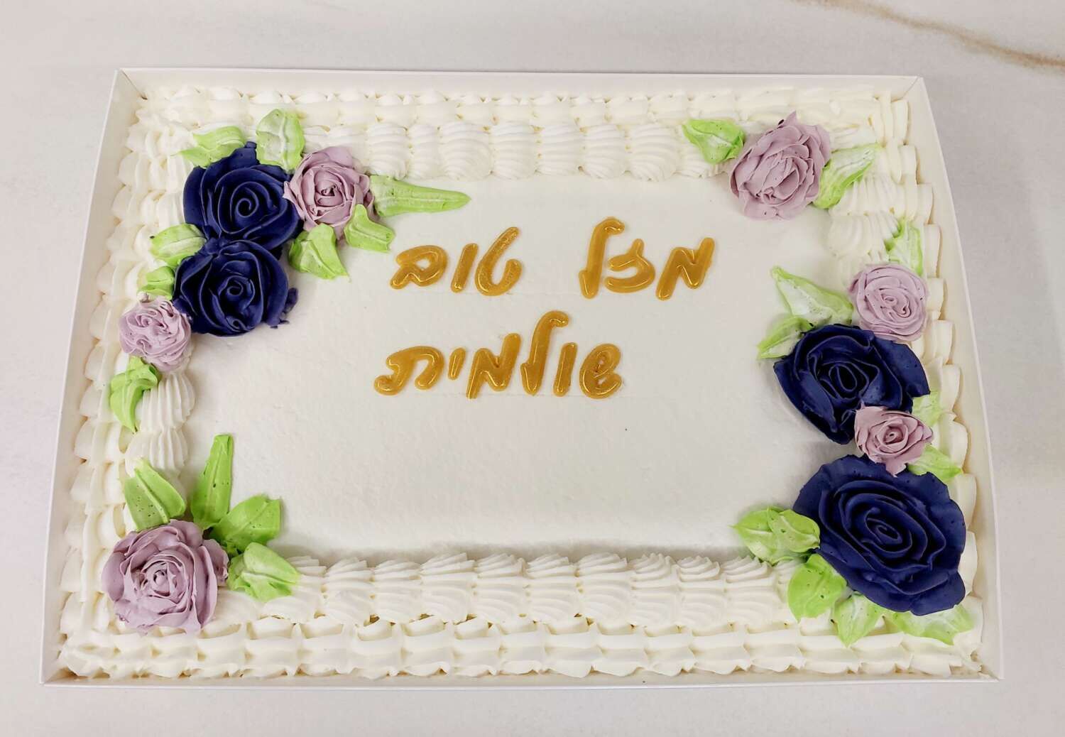 עוגת גן פרחים