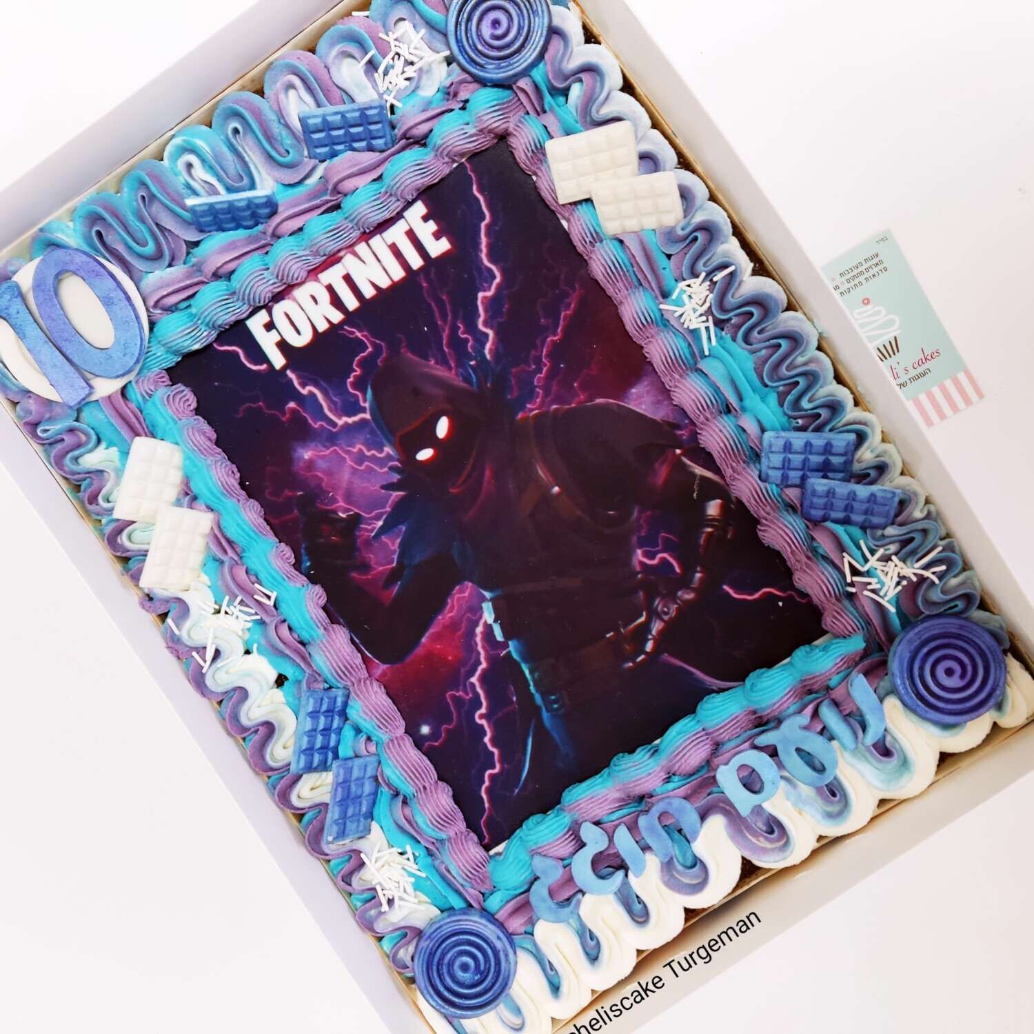 עוגת גן פורטנייט משחקי מחשב