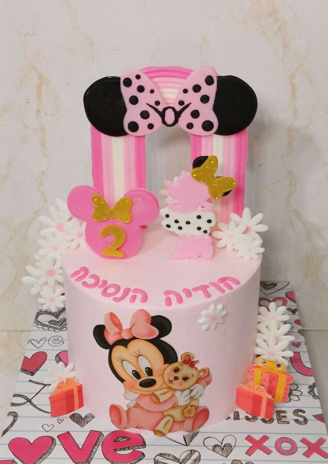 עוגת מיני מאוס מיני קייק מעוצבת דגם הודיה