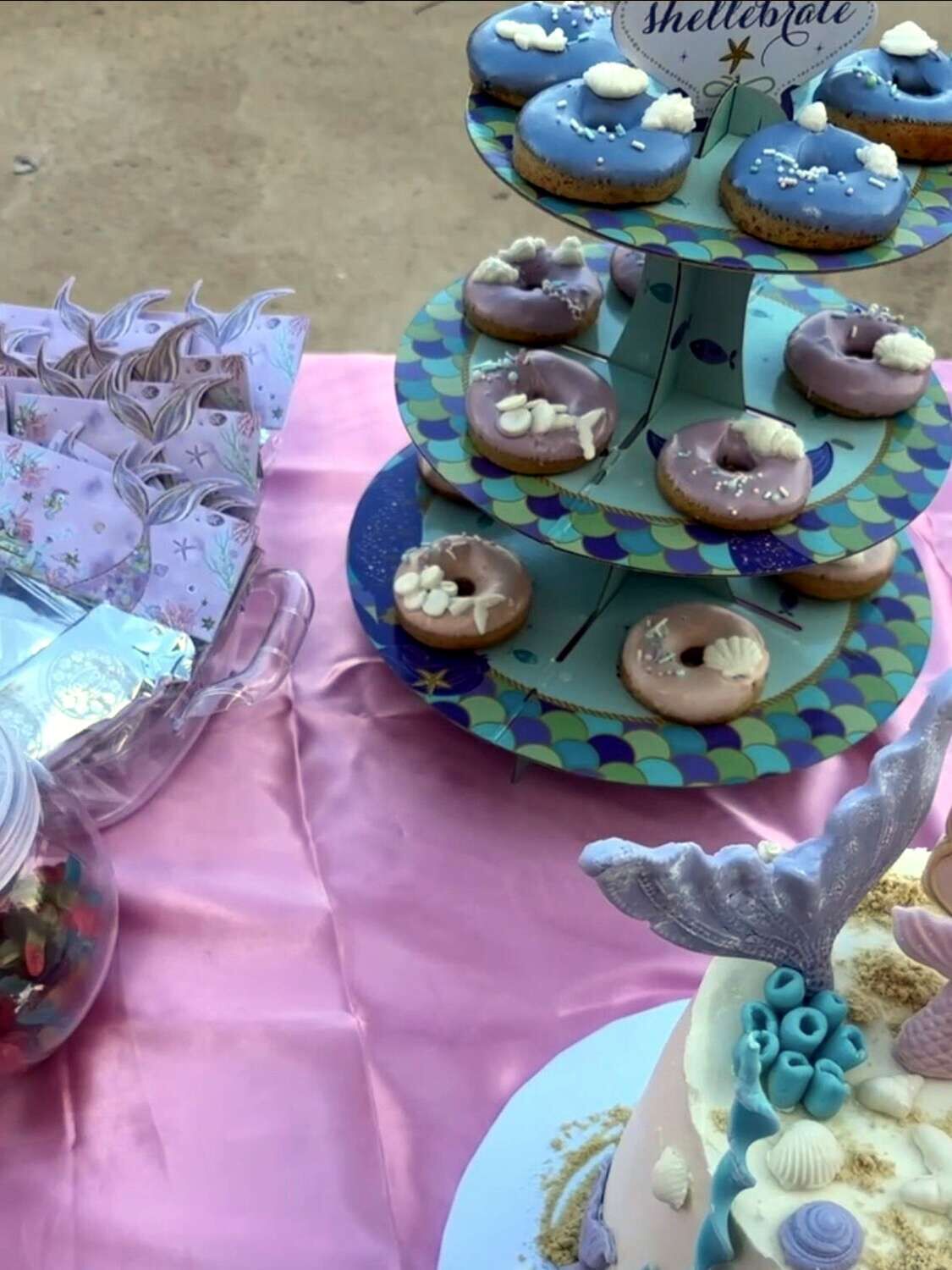 בר קינוחים ליום הולדת בת הים