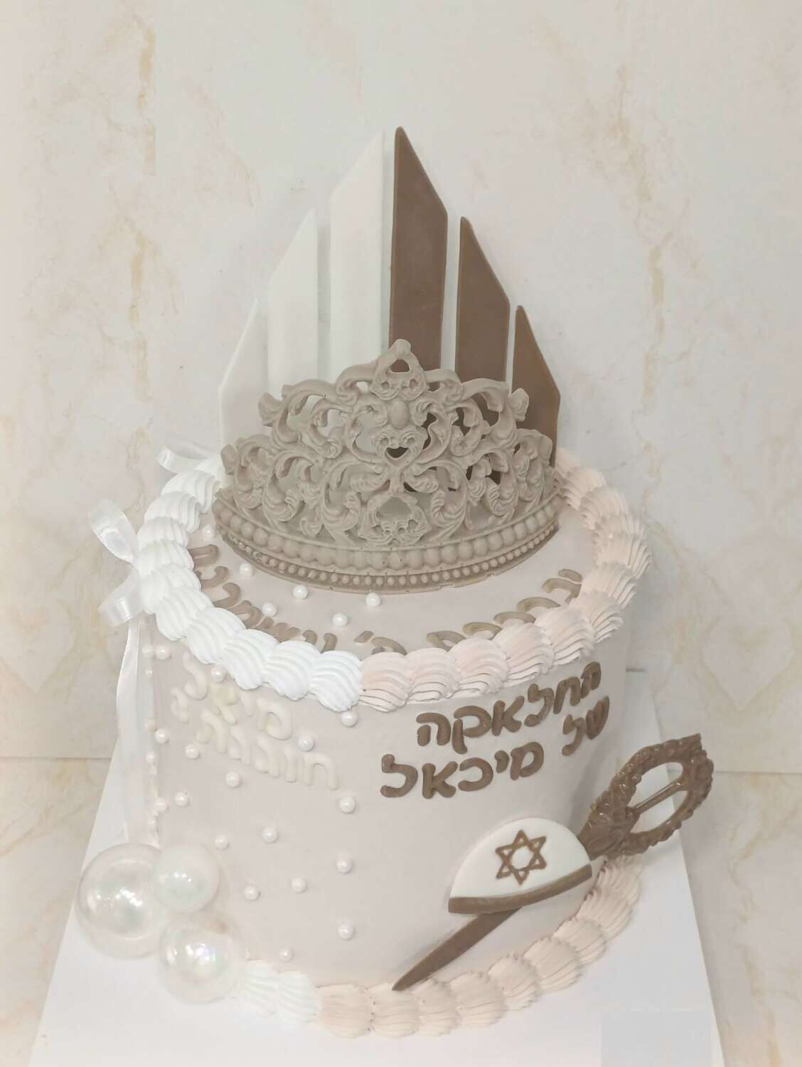 עוגת חצי חצי בן ובת תאומים לגיל 3