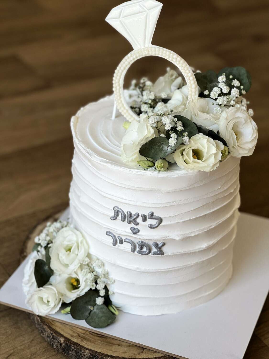 עוגת חתונה טבעת