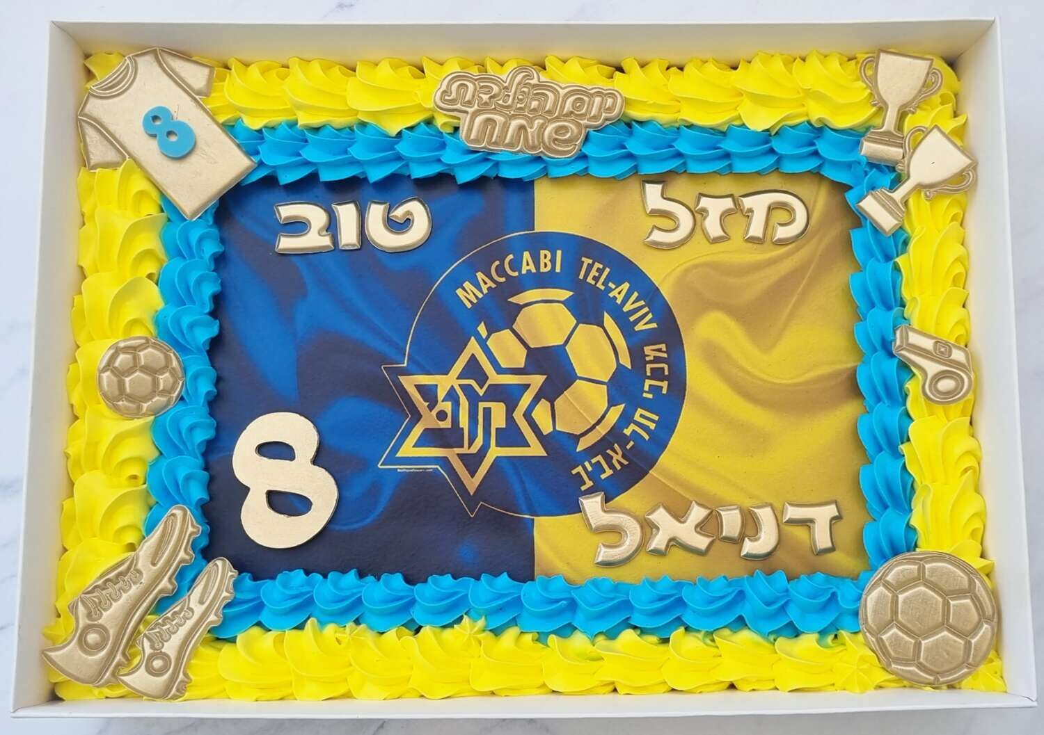 עוגת גן כדורגל מכבי תל אביב