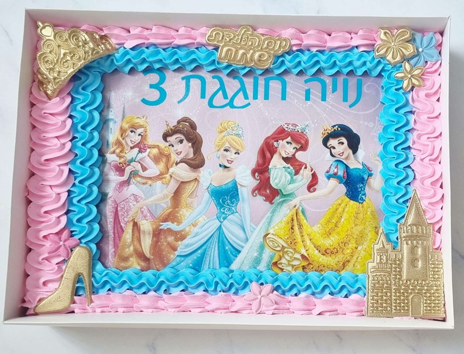 עוגת גן נסיכות דיסני