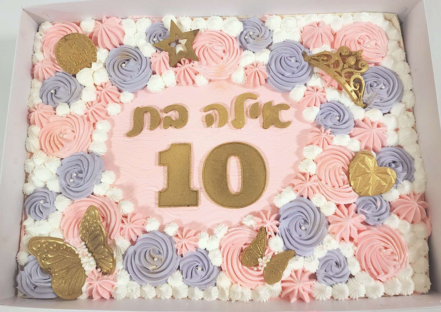 עוגת גן בנות פסטל יפיפיה