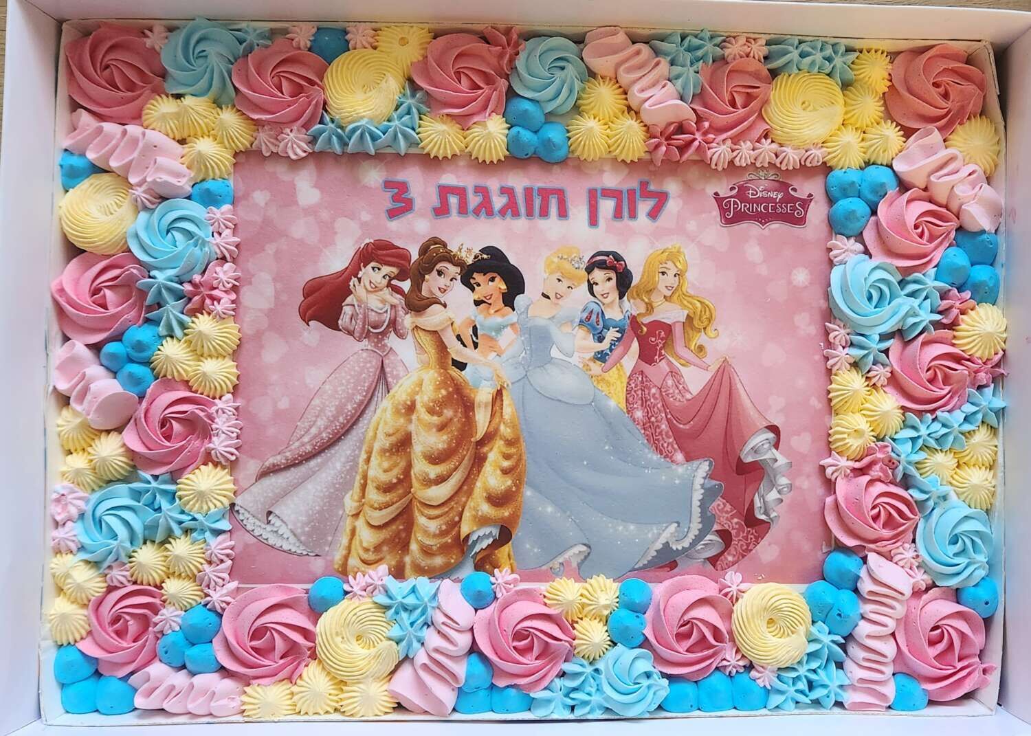 עוגת גן נסיכות דיסני