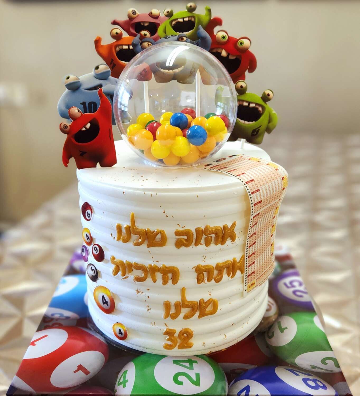 עוגה מעוצבת לוטו