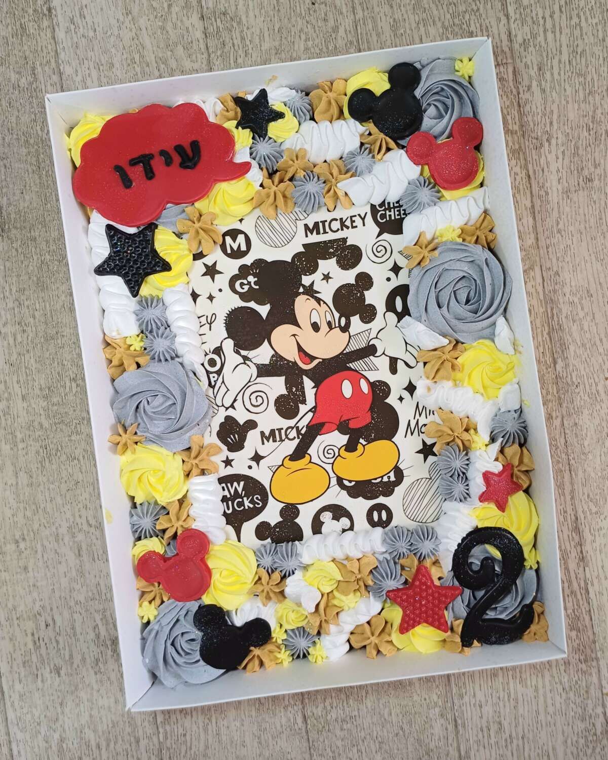 עוגת גן מיקי מאוס דגם עידו