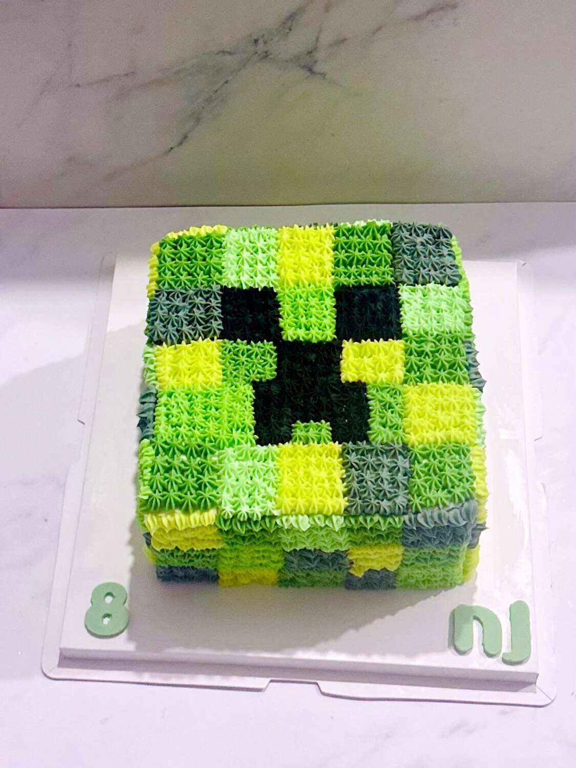 עוגת יום הולדת מיינקראפט