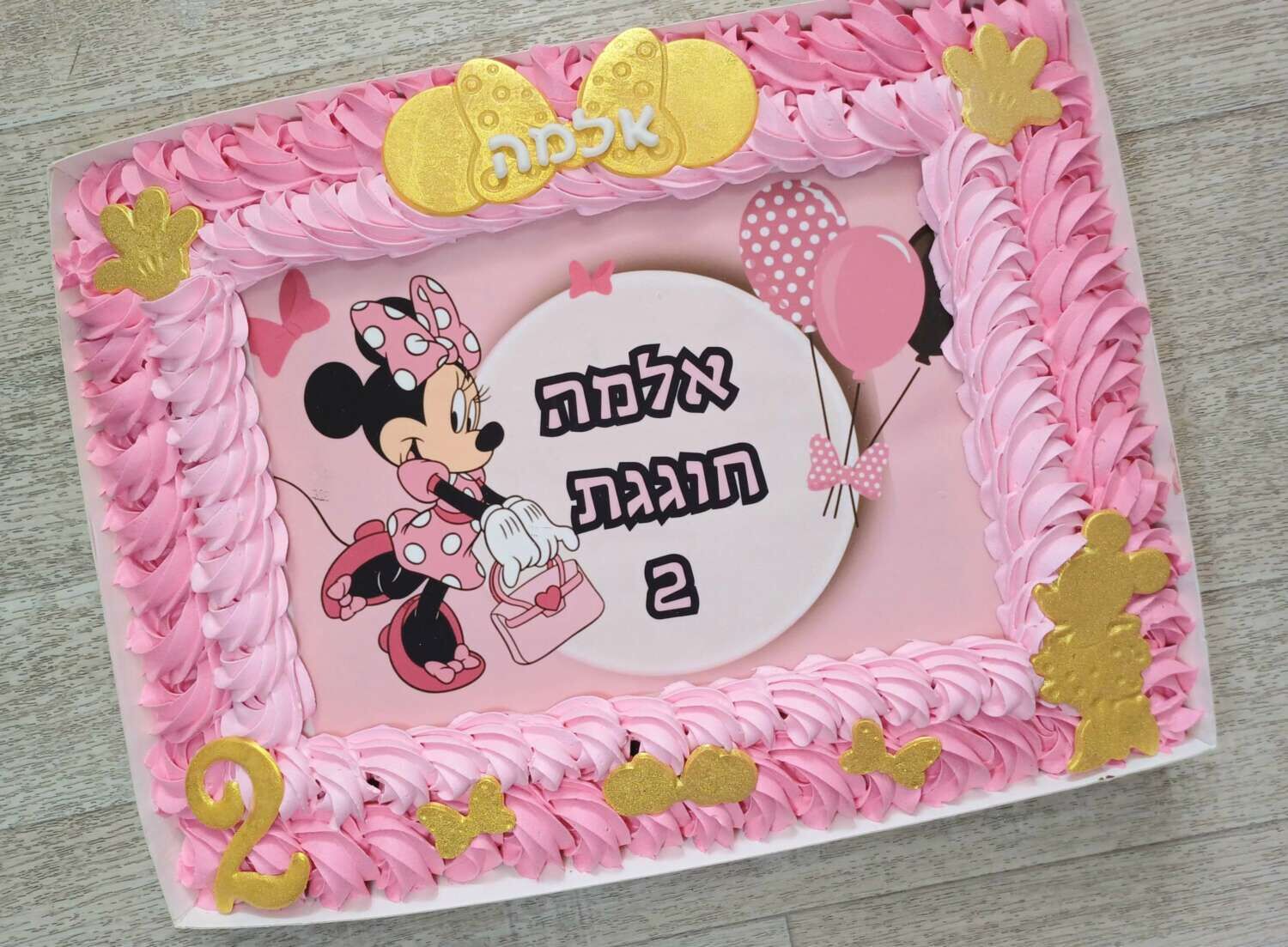 עוגת גן מיני מאוס דגם אלמה