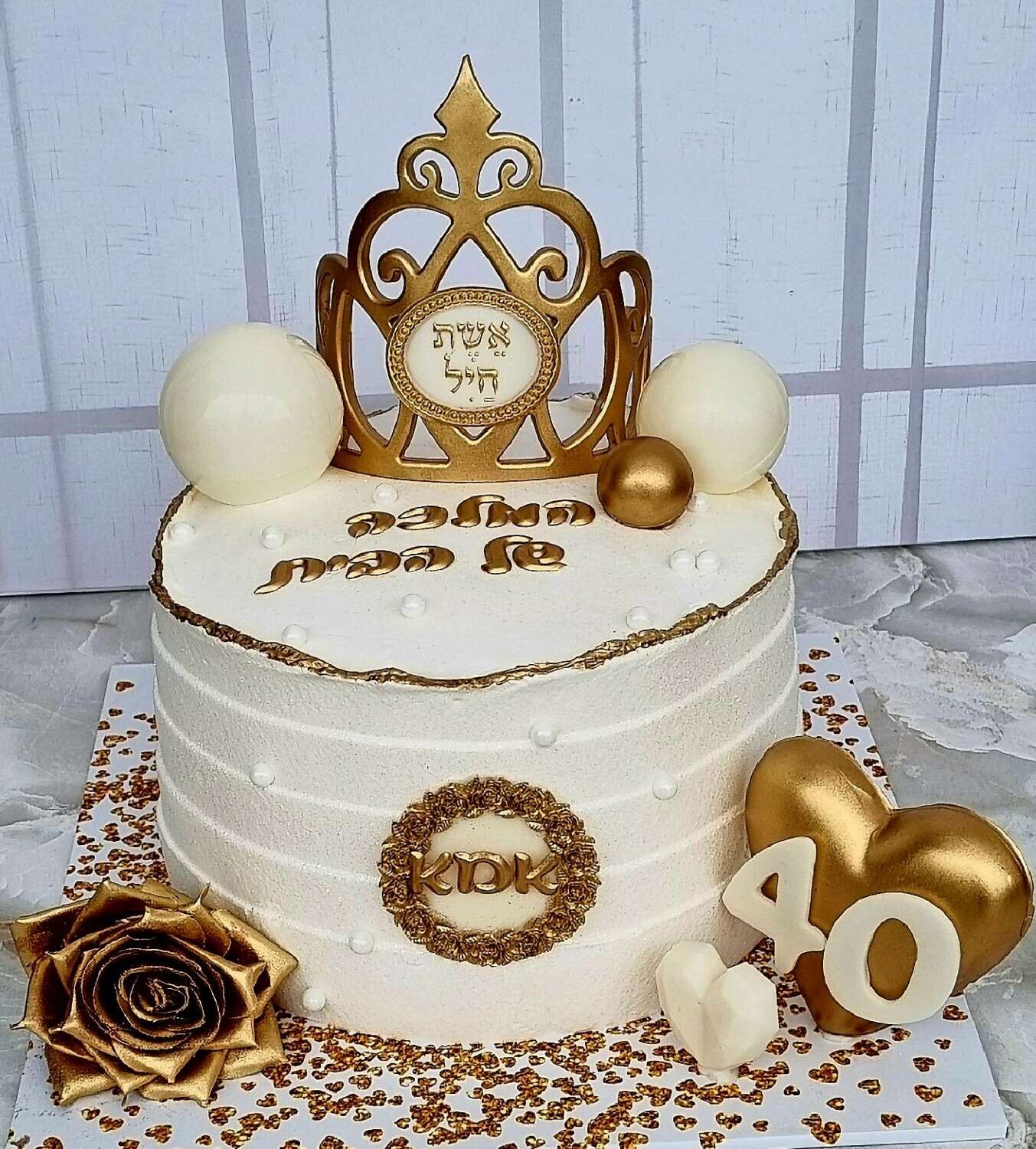 עוגה מעוצבת קלאסית לאמא