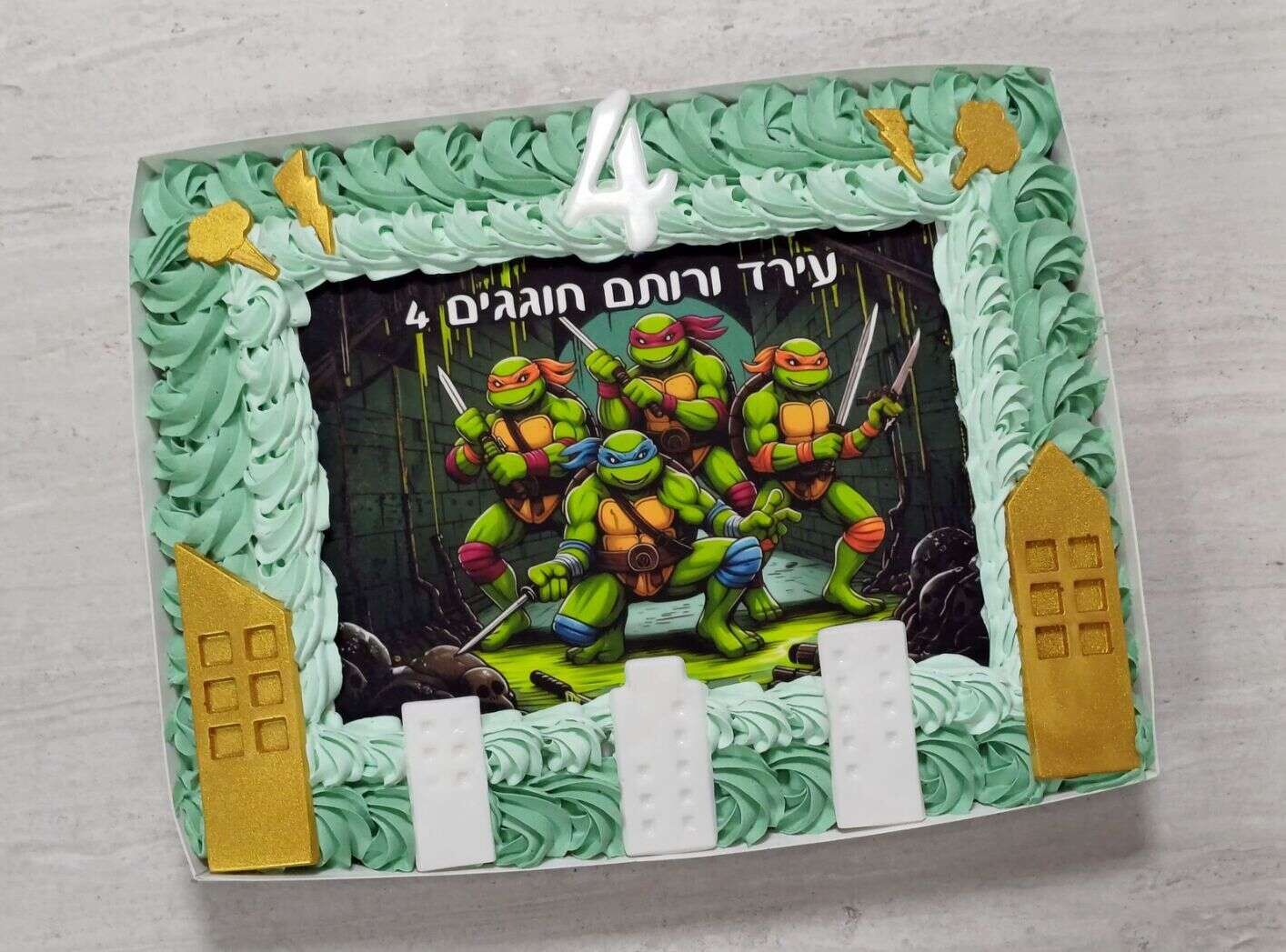 עוגת גן צבי הנינג'ה