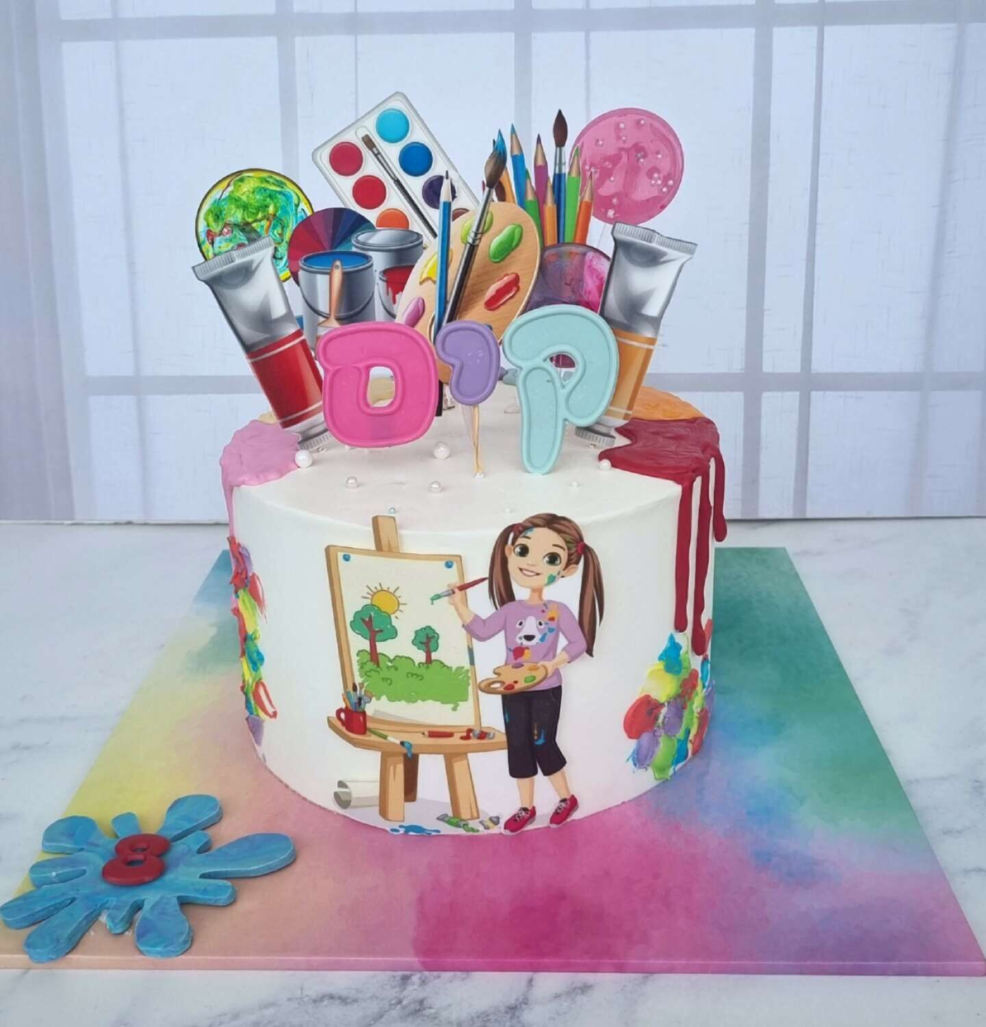 עוגה מעוצבת לאוהבי ציור