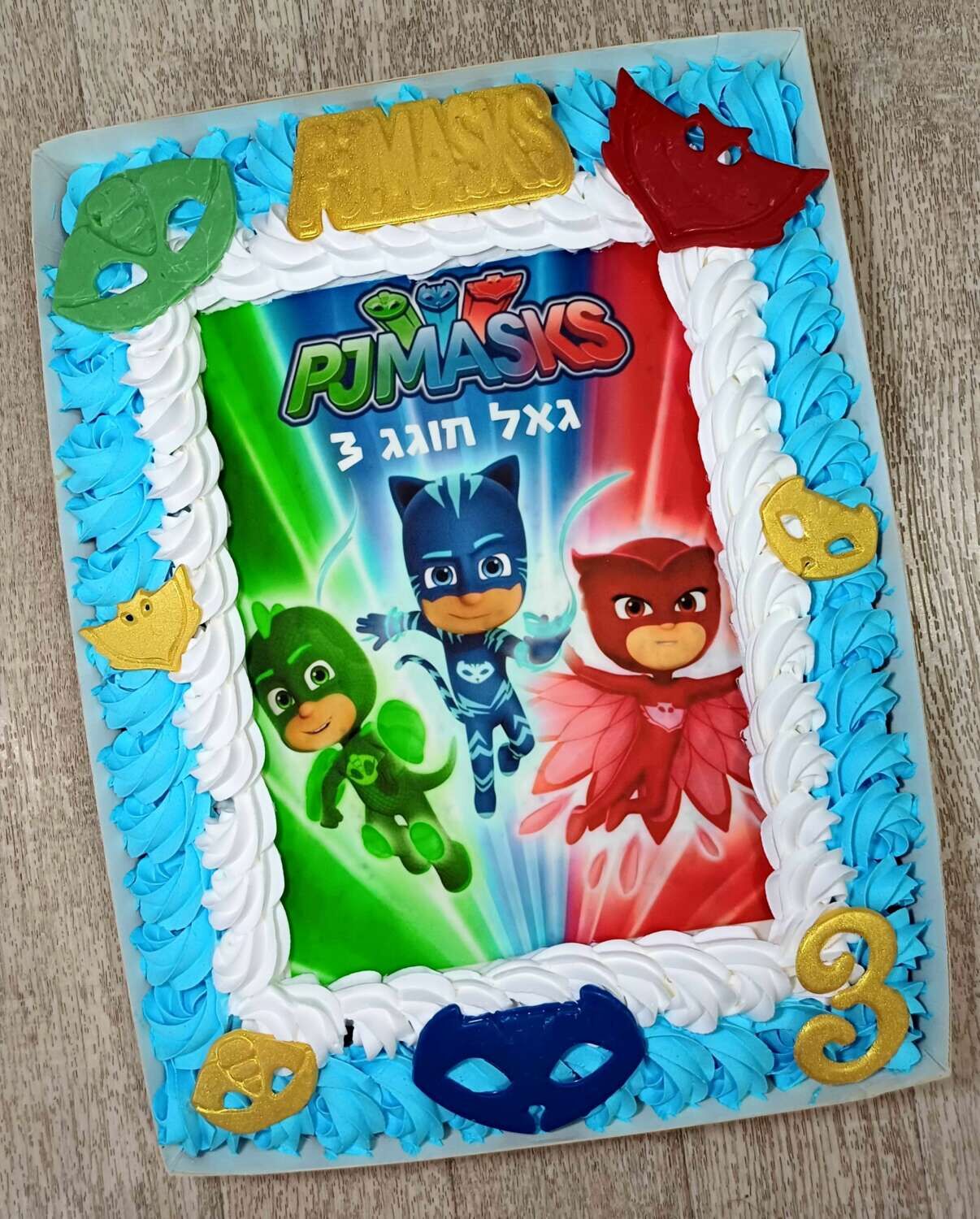 עוגת גן כוח פיג'יי דגם גאל