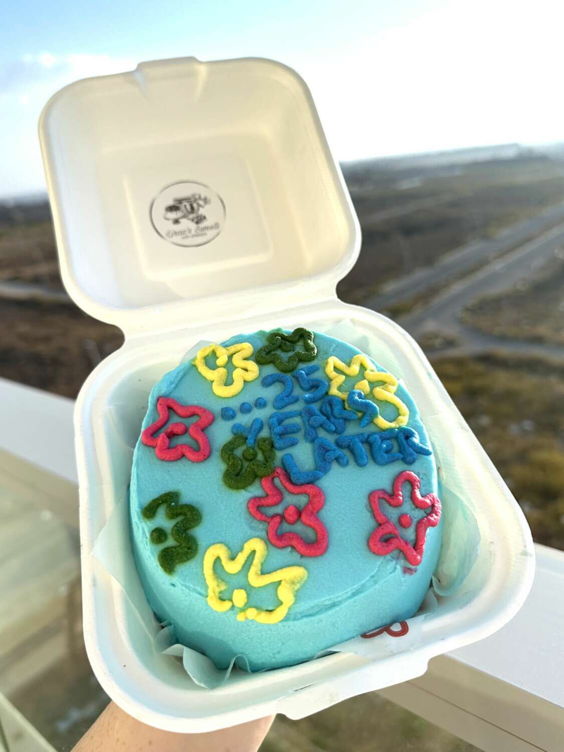 עוגת בנטו בסגנון בוב ספוג