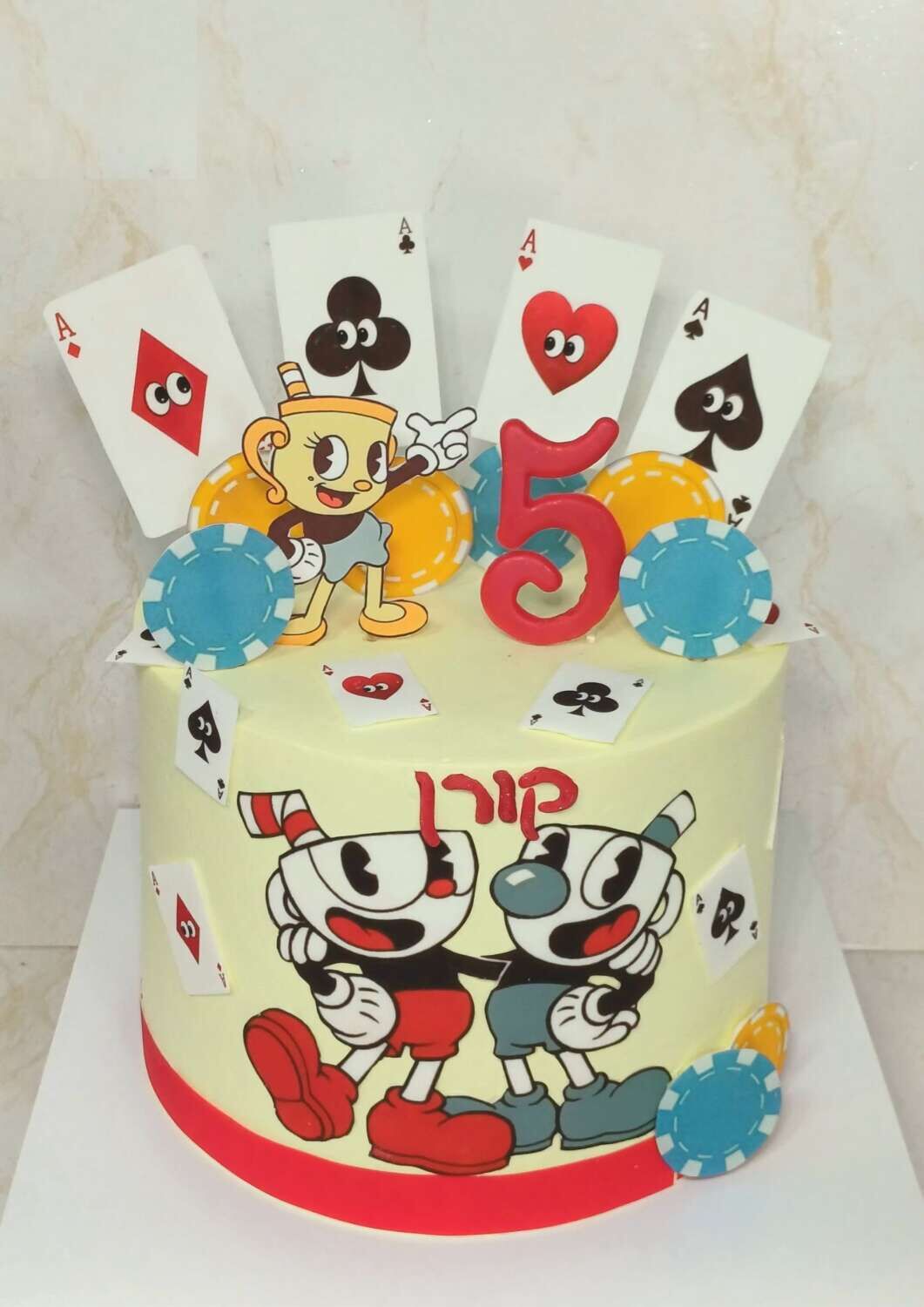 עוגת teecup head מעוצבת