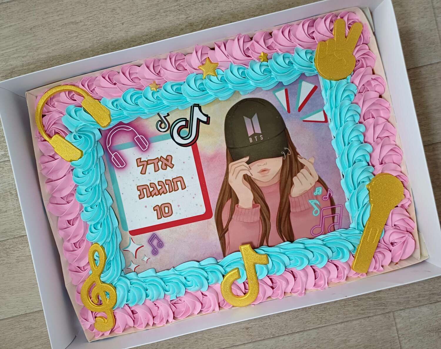 עוגת גן טיק טוק דגם אדל