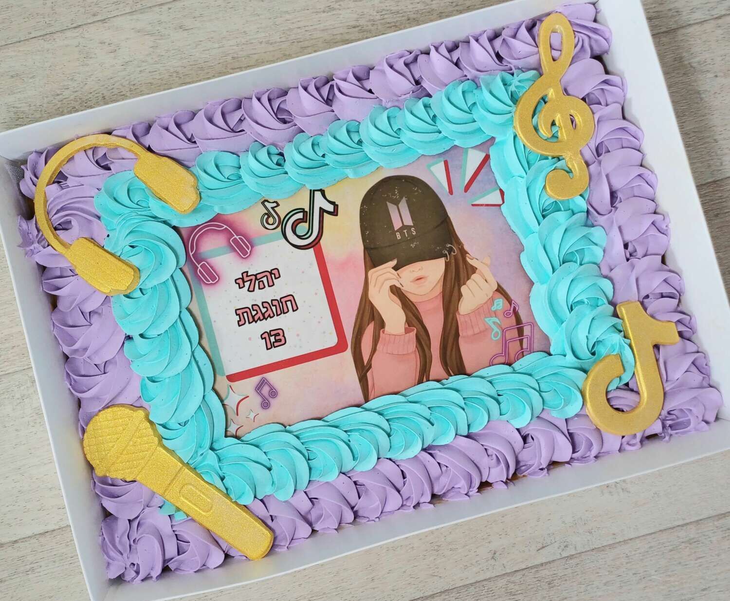 עוגת גן טיק טוק דגם יהלי