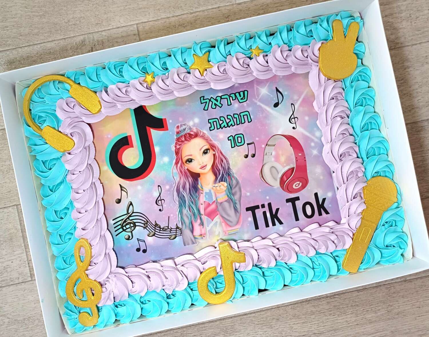 עוגת גן טיק טוק דגם שיראל