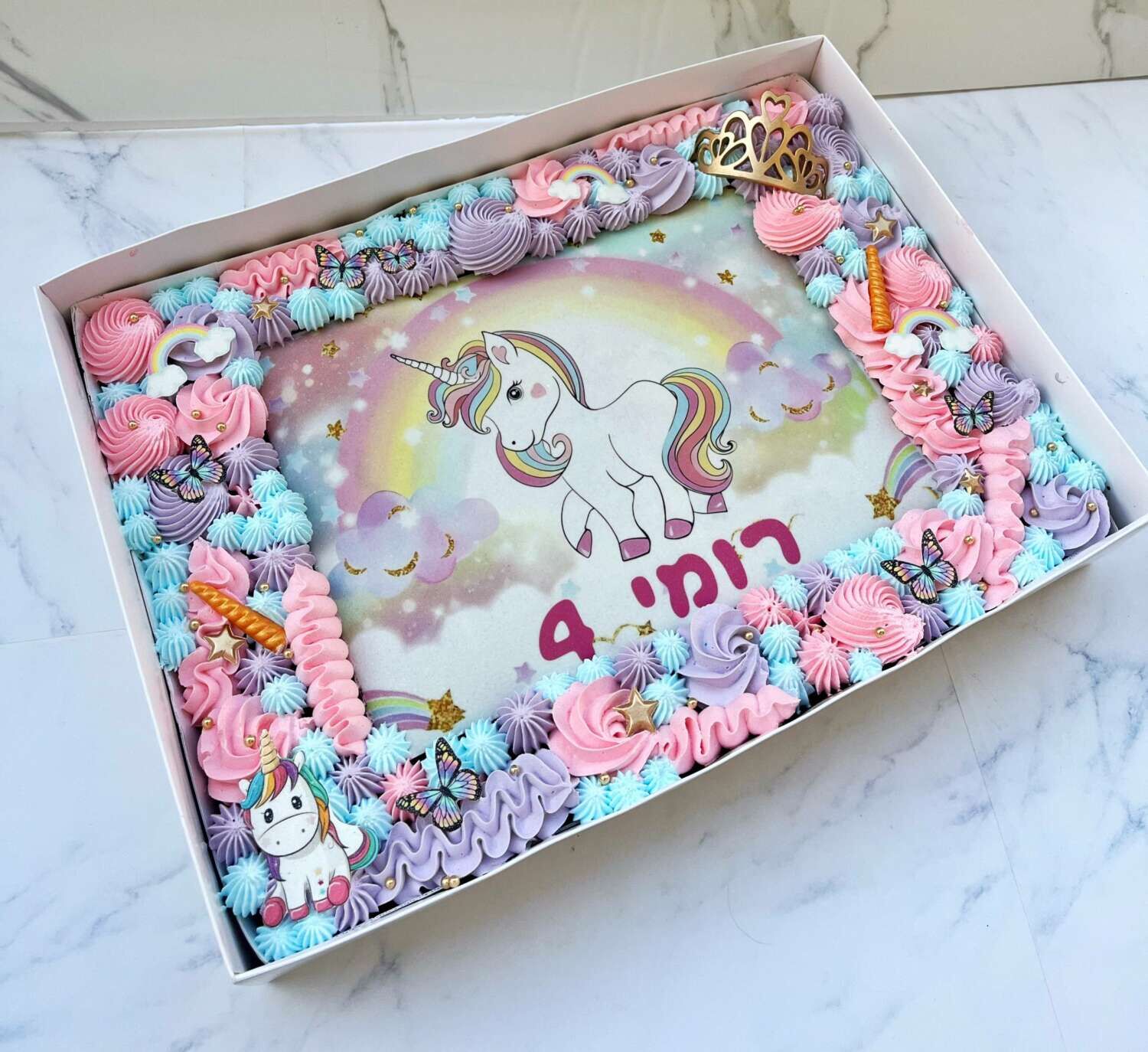 עוגת גן חד קרן